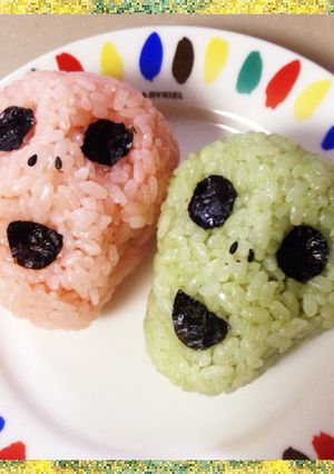 【簡単】キャラ弁 おにぎり ドクロ-レシピのメイン写真
