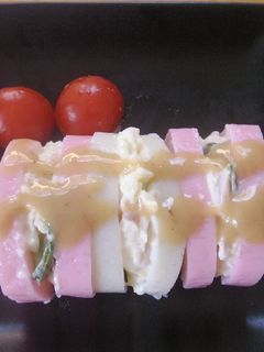 かまぼこ挟みサラダ-レシピのメイン写真