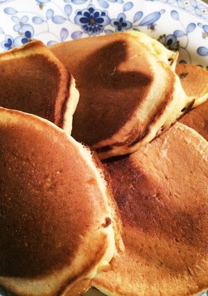 朝食に豆乳バナナ♡ぷちホットケーキ-レシピのメイン写真