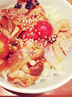 カフェ風 簡単 生姜焼き丼-レシピのメイン写真