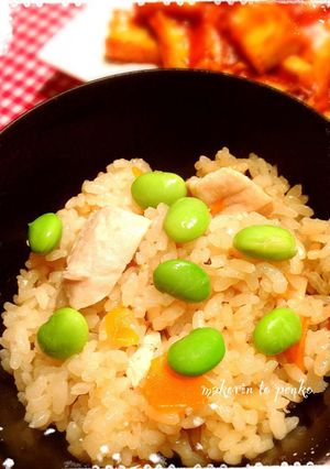 簡単☆鶏と椎茸の炊き込みご飯-レシピのメイン写真