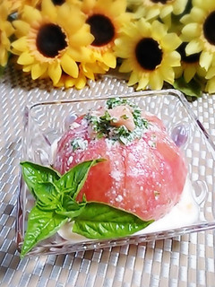 塩トマトでトマトだけサラダ-レシピのメイン写真