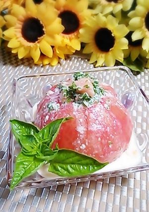 塩トマトでトマトだけサラダ-レシピのメイン写真