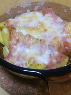 たらこパスタソースでじゃがチーズ焼き♪-レシピのメイン写真