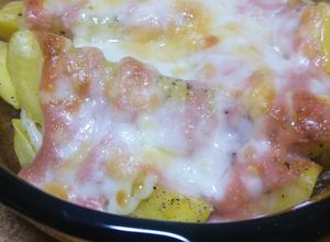 たらこパスタソースでじゃがチーズ焼き♪-レシピのメイン写真
