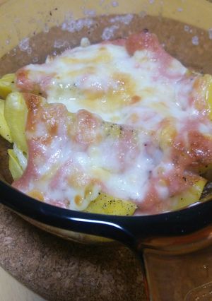 たらこパスタソースでじゃがチーズ焼き♪-レシピのメイン写真