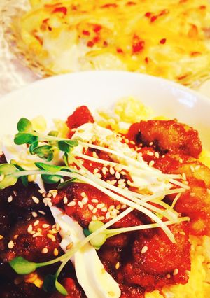 簡単唐揚げリメイク丼-レシピのメイン写真