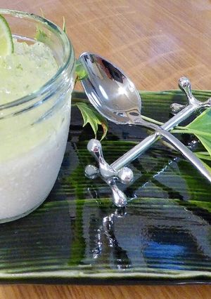 豆乳ヨーグルトゼリー すだちジュレ乗せ-レシピのメイン写真