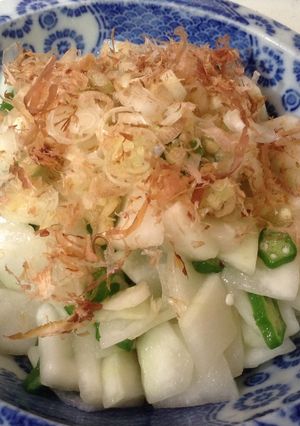 即席☆冬瓜とおくらの甘酢あえ-レシピのメイン写真