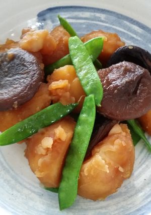 椎茸とじゃがいものシンプル田舎煮-レシピのメイン写真