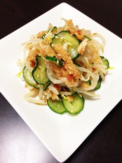 きゅうりともやしの梅肉和え-レシピのメイン写真