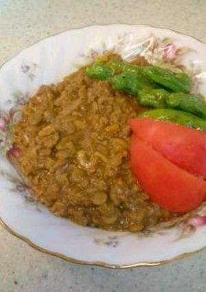 レンズ豆入りキーマカレー-レシピのメイン写真