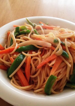 野菜たっぷりクリームナポリタン！-レシピのメイン写真