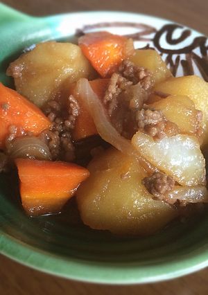 簡単ひき肉の肉じゃが-レシピのメイン写真