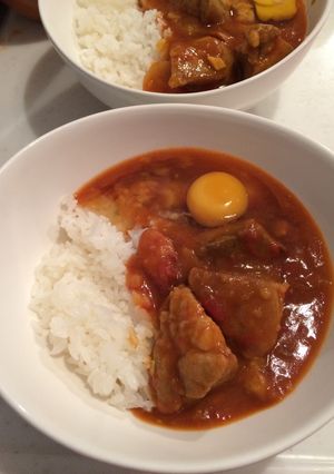 簡単リメイク！トマトソースカレー！！-レシピのメイン写真