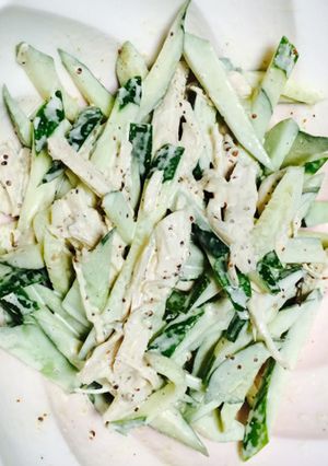 レンジ蒸し鶏のサラダ-レシピのメイン写真