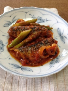 介護食【味噌煮缶で魚の和風トマト煮】-レシピのメイン写真