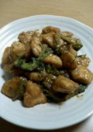 鶏胸肉とブロッコリーの味噌炒め-レシピのメイン写真