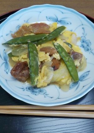 介護食【焼き鳥缶で簡単！親子煮】-レシピのメイン写真