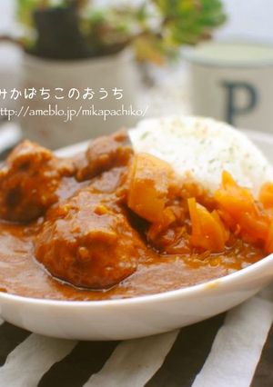 ピーナッツ入り肉団子カレー-レシピのメイン写真