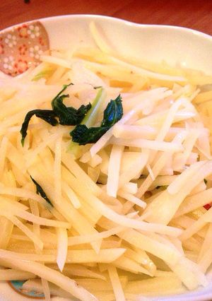 中華の定番！じゃがいもとセロリの炒め！-レシピのメイン写真