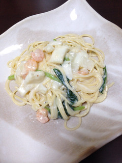 無添加☆白だしでクリームパスタ♡-レシピのメイン写真