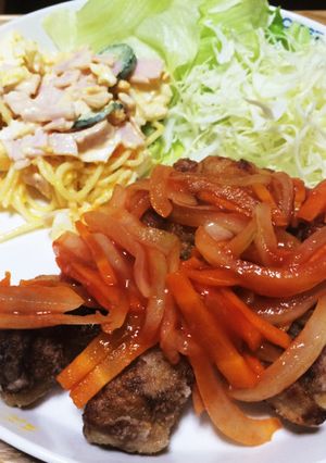 揚げ焼きで簡単！鶏肉で酢豚風♡-レシピのメイン写真
