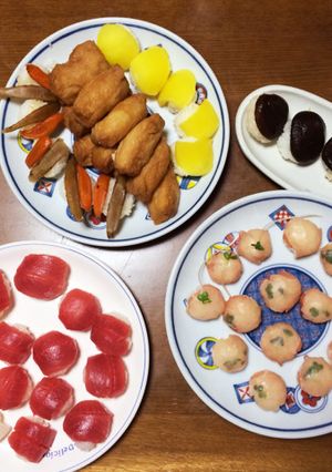 おばあちゃん誕生日おめでとう 手毬寿司-レシピのメイン写真