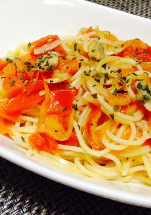 にんにく香る♫アサリとトマトのパスタ-レシピのメイン写真
