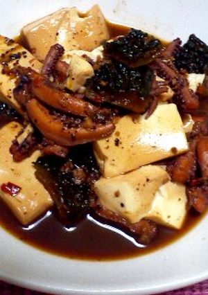 中華風 いかと豆腐の煮物-レシピのメイン写真