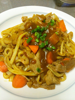 カレー焼きうどん-レシピのメイン写真