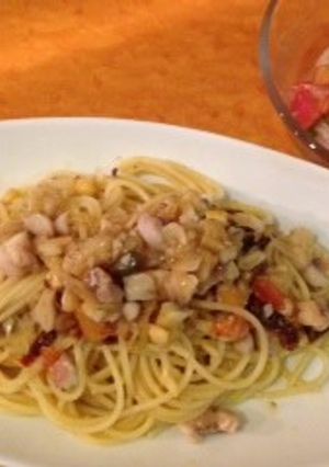 刺身用アジで☆レモン風味スパゲッティ-レシピのメイン写真