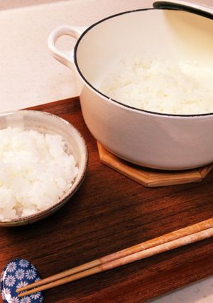 ルクルーゼとIHで炊く美味しいご飯-レシピのメイン写真