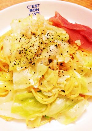 キャベツだけでペペロンチーノ。-レシピのメイン写真