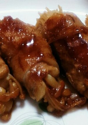 糖質制限 えのき豚バラ巻き バター醤油-レシピのメイン写真