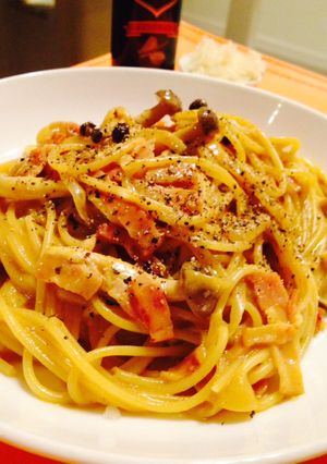 豆乳でヘルシー☆カレーボナーラ♬-レシピのメイン写真