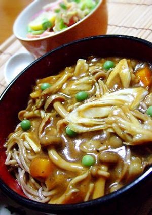 残り少ないカレーで、カレー南蛮☆-レシピのメイン写真