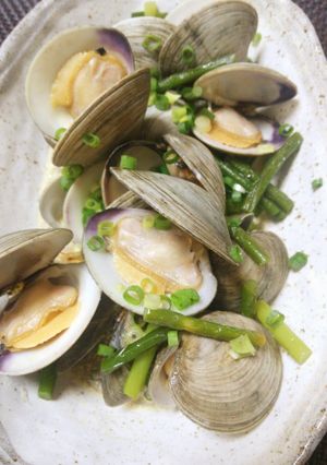 簡単、ホンビノス貝(大アサリ)の酒蒸し-レシピのメイン写真