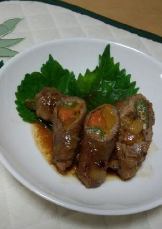 夏野菜の肉巻き-レシピのメイン写真
