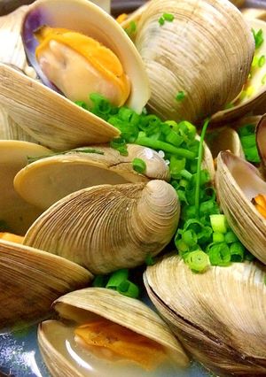 レンジタジン鍋で簡単★ホンビノス貝酒蒸し-レシピのメイン写真