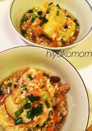 揚げだし豆腐野菜あんかけ-レシピのメイン写真