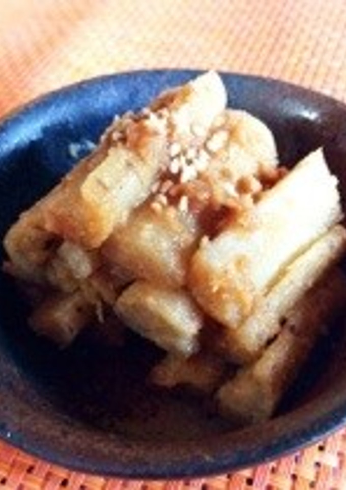 副菜に！たたきごぼうの胡麻和え。-レシピのメイン写真