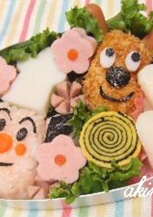 バタコさん＆チーズ弁当(キャラ弁）-レシピのメイン写真