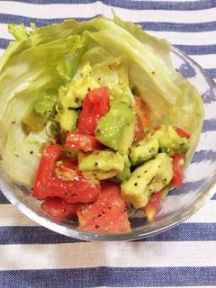 アボカドとトマトの簡単サラダ-レシピのメイン写真