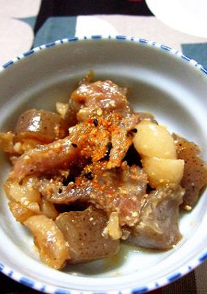 甘辛味噌煮☆すじこん！（少量レシピ）-レシピのメイン写真