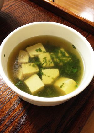 モロヘイヤと豆腐の優しいスープ-レシピのメイン写真