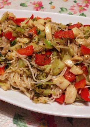 素麺とアンチョビのなんちゃってパスタ-レシピのメイン写真