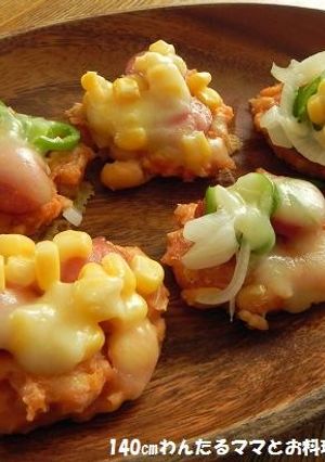 簡単★ピザ風大豆おやき-レシピのメイン写真