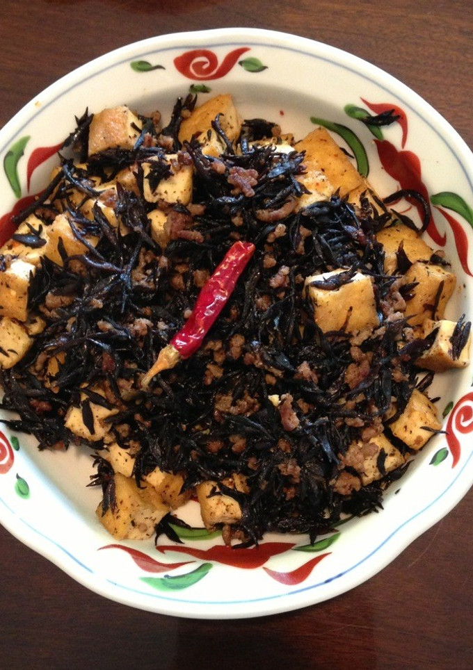 お弁当に！ひじきと厚揚げとひき肉の甘辛煮-レシピのメイン写真