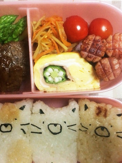 ネコちゃん弁当*すみっこぐらし風-レシピのメイン写真